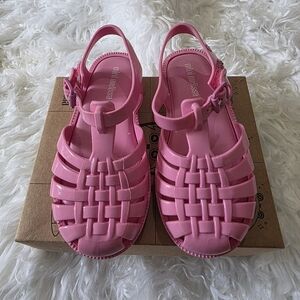 Mini Melissa Pink Jelly Sandals
